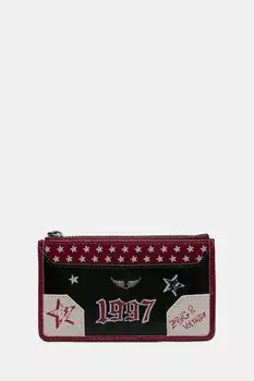 Кожаный кошелек Zadig&Voltaire, черный