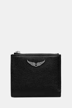 Кожаный кошелек Zadig&Voltaire, черный