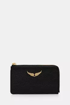 Кожаный кошелек Zadig&Voltaire, черный