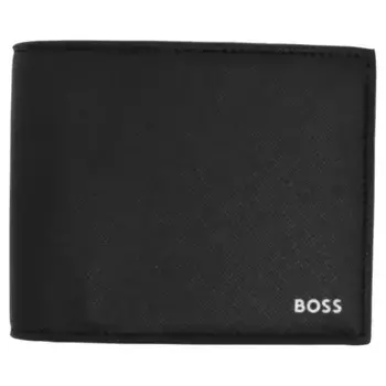 Кожаный кошелек zair_trifold Boss, черный