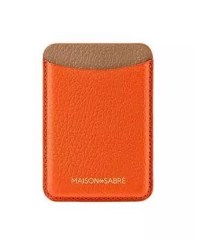 Кожаный кошелёк MagSafe MAISON de SABR, оранжевый