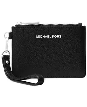 Кожаный кошелек для монет Michael Kors, черный