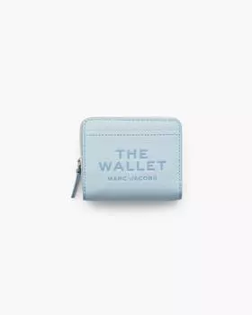 Кожаный мини-компактный кошелек Marc Jacobs, цвет Cloud Blue
