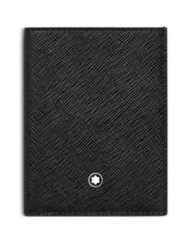 Кожаный мини-кошелек Montblanc Sartorial, черный