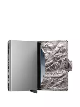 Кожаный мини-кошелек Secrid, серый