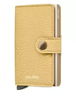Кожаный мини-кошелек Secrid, желтый