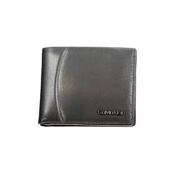 Кожаный мужской кошелек Calvin Klein, черный