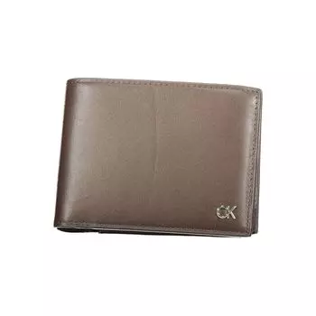 Кожаный мужской кошелек Calvin Klein, коричневый