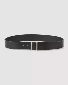 Кожаный мужской ремень Sandro, черный