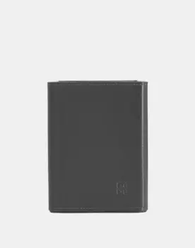 Кожаный настольный держатель для карандашей Dudu, темно-серый