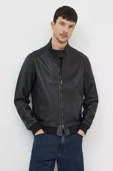 Кожаный пиджак Bomboogie, черный