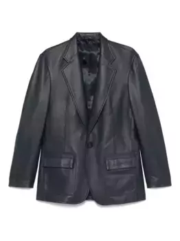 Кожаный пиджак Carter Young, синий