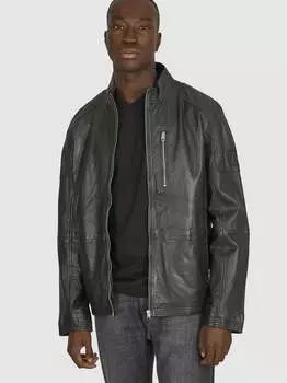 Кожаный пиджак Daniel Hechter, черный