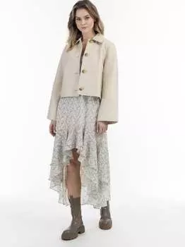 Кожаный пиджак Dreimaster, белый