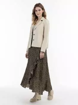 Кожаный пиджак Dreimaster, белый