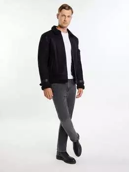 Кожаный пиджак Dreimaster, черный