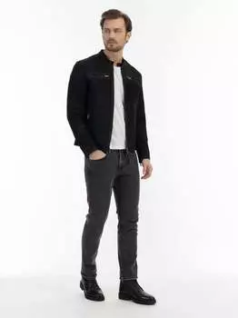 Кожаный пиджак Dreimaster, черный