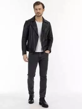 Кожаный пиджак Dreimaster, черный