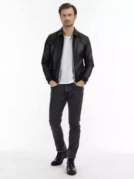 Кожаный пиджак Dreimaster, черный