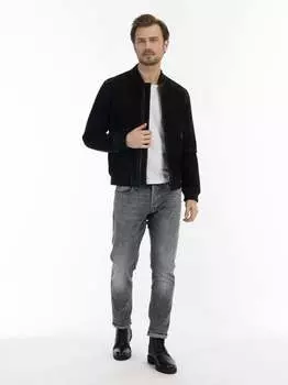 Кожаный пиджак Dreimaster, черный