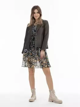 Кожаный пиджак Dreimaster, коричневый