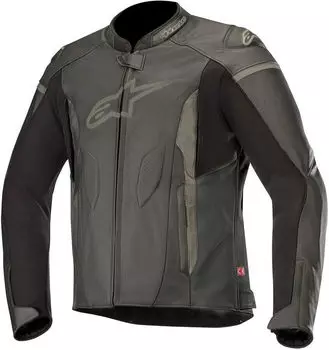 Кожаный пиджак Faster alpinestars, черный