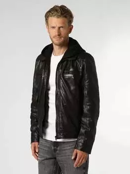 Кожаный пиджак Finshley & Harding, черный