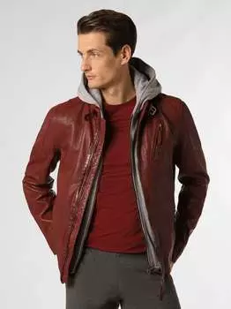 Кожаный пиджак Gipsy, бордовый