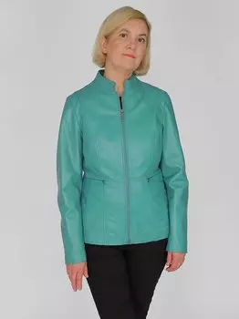 Кожаный пиджак Jcc, бирюзовый