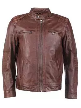 Кожаный пиджак Jcc, бордовый
