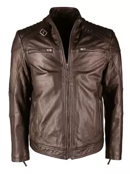 Кожаный пиджак Jcc, коричневый