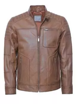Кожаный пиджак Jcc, коричневый