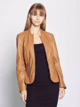 Кожаный пиджак Jcc, коричневый