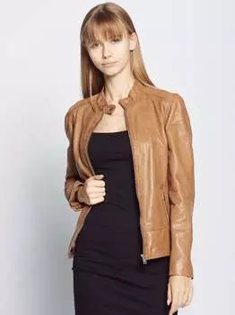 Кожаный пиджак Jcc, коричневый