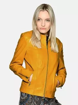 Кожаный пиджак Jcc, желтый