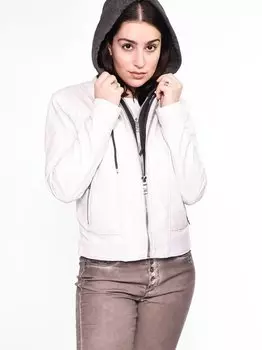 Кожаный пиджак Maze, белый