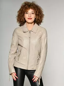 Кожаный пиджак Maze, бежевый