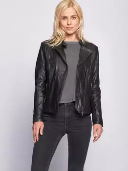 Кожаный пиджак Maze, черный