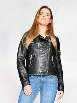 Кожаный пиджак Maze, черный