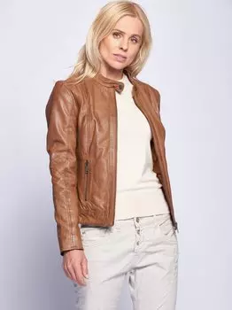 Кожаный пиджак Maze, коричневый