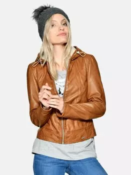 Кожаный пиджак Maze, коричневый