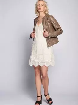 Кожаный пиджак Maze, коричневый