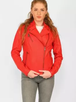 Кожаный пиджак Maze, красный