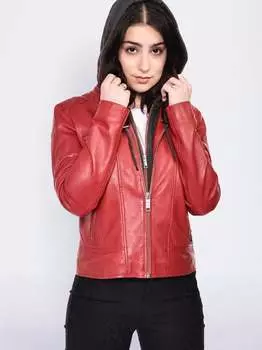 Кожаный пиджак Maze, красный