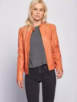 Кожаный пиджак Maze, оранжевый
