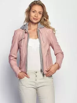 Кожаный пиджак Maze, розовый