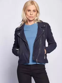 Кожаный пиджак Maze, синий