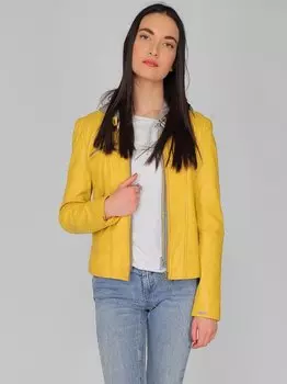 Кожаный пиджак Maze, желтый