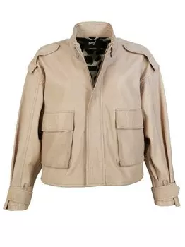 Кожаный пиджак Maze, желтый