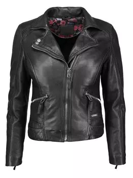 Кожаный пиджак Mustang, черный